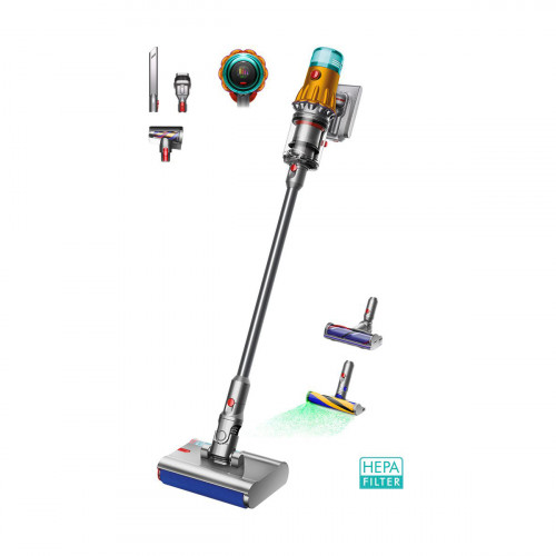 Вертикальний + ручний пилосос (2в1) Dyson V12s Detect Slim Submarine Yellow/Nickel (499067-01)